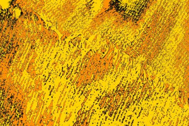 Kırmızı sarı ve siyah renkli kirli duvar, desenli arka plan.