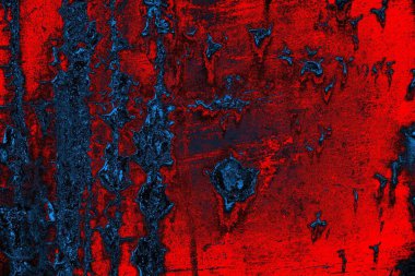 Dökülen boya paslı metal dokusu