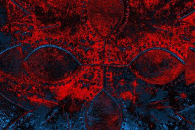 Çizik ve çatlaklarla metal doku