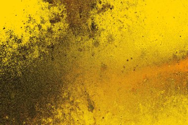 Kırmızı sarı ve siyah renkli kirli duvar, desenli arka plan.