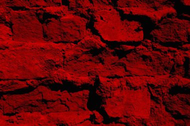 Eski model tuğla duvarın arka planı