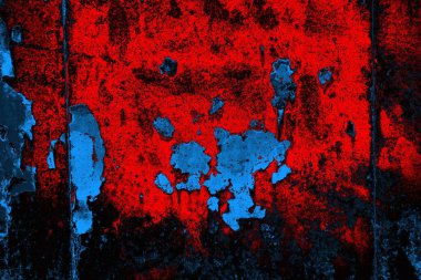 Dökülen boya paslı metal dokusu