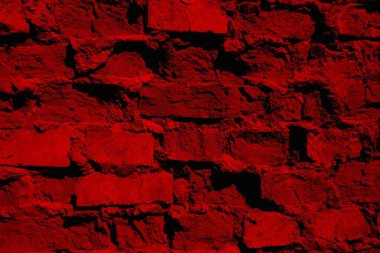 Eski model tuğla duvarın arka planı