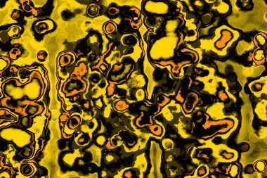 Kırmızı sarı ve siyah renkli kirli duvar, desenli arka plan. 