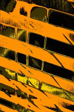 Kırmızı sarı ve siyah renkli kirli duvar, desenli arka plan.