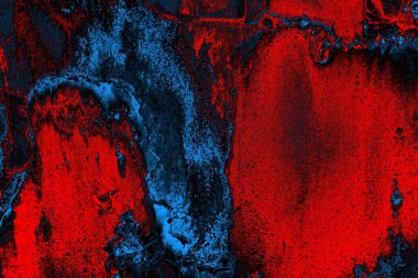 Dökülen boya paslı metal dokusu