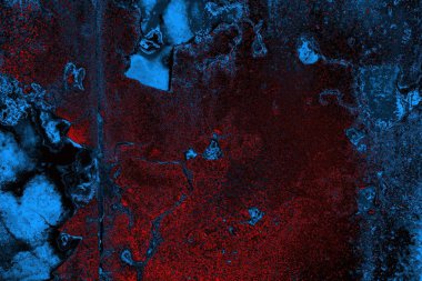 Dökülen boya paslı metal dokusu