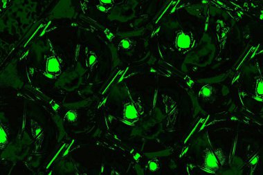 Yeşil ve siyah doku ve arkaplan, boşluğu kopyala