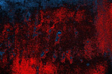 Dökülen boya paslı metal dokusu