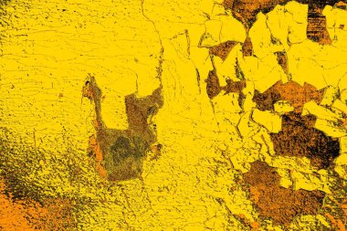 Kırmızı sarı ve siyah renkli kirli duvar, desenli arka plan.