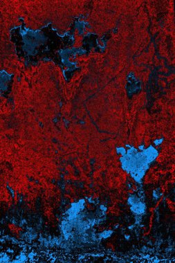 Dökülen boya paslı metal dokusu