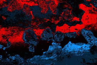 Çizik ve çatlaklarla metal doku