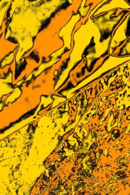 Kırmızı sarı ve siyah renkli kirli duvar, desenli arka plan.