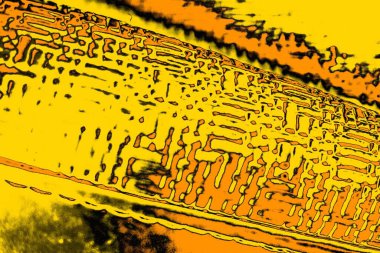 Kırmızı sarı ve siyah renkli kirli duvar, desenli arka plan.