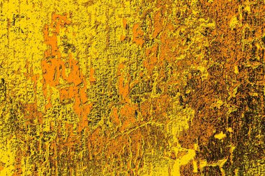 Kırmızı sarı ve siyah renkli kirli duvar, desenli arka plan.