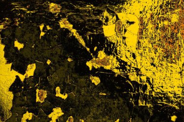 Kırmızı sarı ve siyah renkli kirli duvar, desenli arka plan.