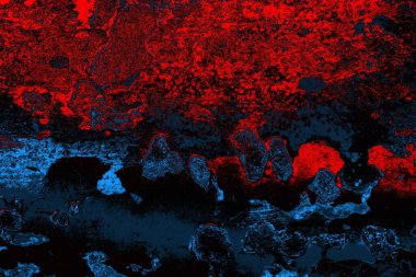 Çizik ve çatlaklarla metal doku