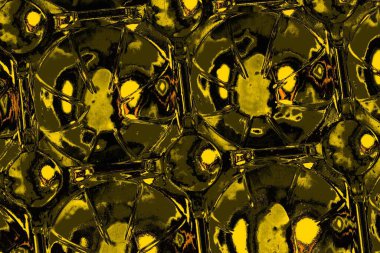 Kırmızı sarı ve siyah renkli kirli duvar, desenli arka plan.