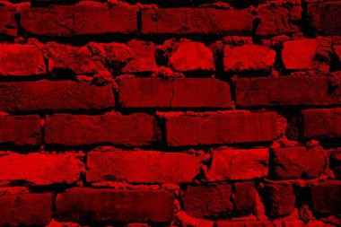 Eski model tuğla duvarın arka planı