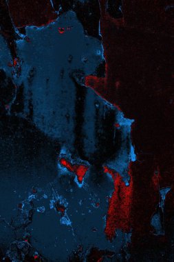 Dökülen boya paslı metal dokusu