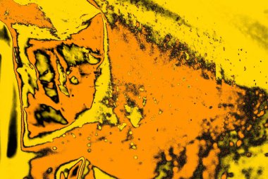 Kırmızı sarı ve siyah renkli kirli duvar, desenli arka plan.