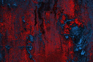 Dökülen boya paslı metal dokusu