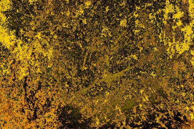 Kırmızı sarı ve siyah renkli kirli duvar, desenli arka plan. 