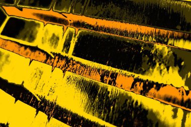 Kırmızı sarı ve siyah renkli kirli duvar, desenli arka plan.