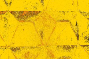 Kırmızı sarı ve siyah renkli kirli duvar, desenli arka plan.