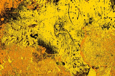 Kırmızı sarı ve siyah renkli kirli duvar, desenli arka plan.