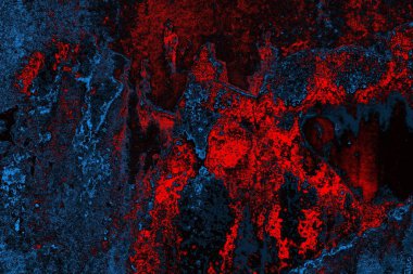 Dökülen boya paslı metal dokusu