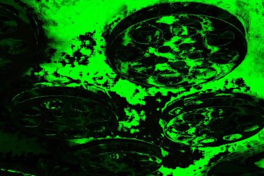 Yeşil ve siyah doku ve arkaplan, boşluğu kopyala