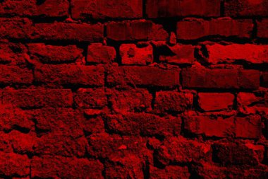 Eski model tuğla duvarın arka planı