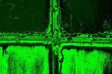 Metal plaka dokusu ve arka plan. Metal yüzey paslanmış lekeler. Paslı metal arka plan. Metal arkaplan.