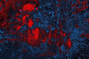 Dökülen boya paslı metal dokusu