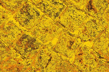 Kırmızı sarı ve siyah renkli kirli duvar, desenli arka plan.