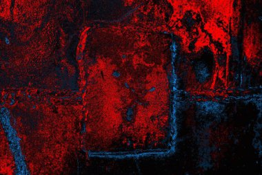 Çizik ve çatlaklarla metal doku