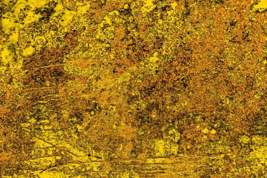 Kırmızı sarı ve siyah renkli kirli duvar, desenli arka plan.