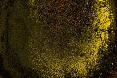 Kırmızı sarı ve siyah renkli kirli duvar, desenli arka plan.