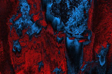 Dökülen boya paslı metal dokusu