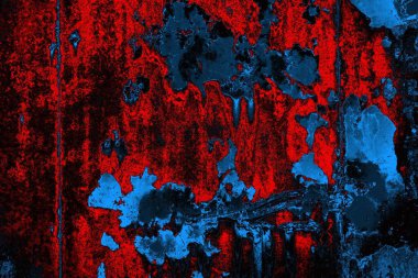 Dökülen boya paslı metal dokusu