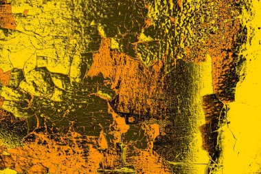 Kırmızı sarı ve siyah renkli kirli duvar, desenli arka plan.