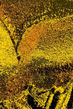 Kırmızı sarı ve siyah renkli kirli duvar, desenli arka plan.