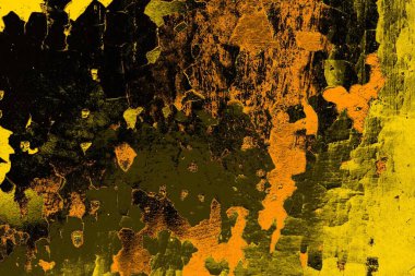 Kırmızı sarı ve siyah renkli kirli duvar, desenli arka plan.