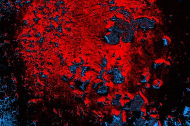 Dökülen boya paslı metal dokusu