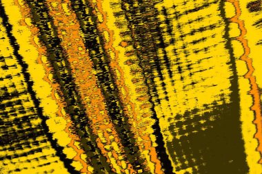 Kırmızı sarı ve siyah renkli kirli duvar, desenli arka plan. 