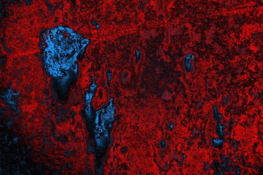 Dökülen boya paslı metal dokusu