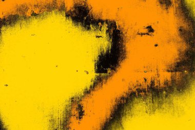 Kırmızı sarı ve siyah renkli kirli duvar, desenli arka plan.