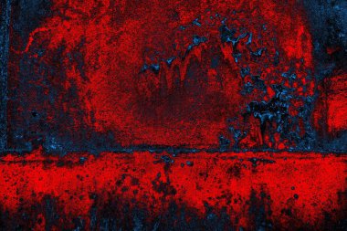 Dökülen boya paslı metal dokusu