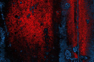 Dökülen boya paslı metal dokusu